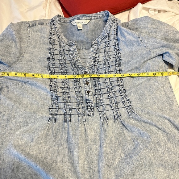 Women’s SOLD Tantrums lightweight denim shirt large - Picture 8 of 11